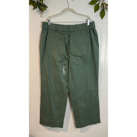 NWT On 34th Trendy Plus Size Pull-on Chino Pants New Pale Sage Size 2X - Picture 3 of 13